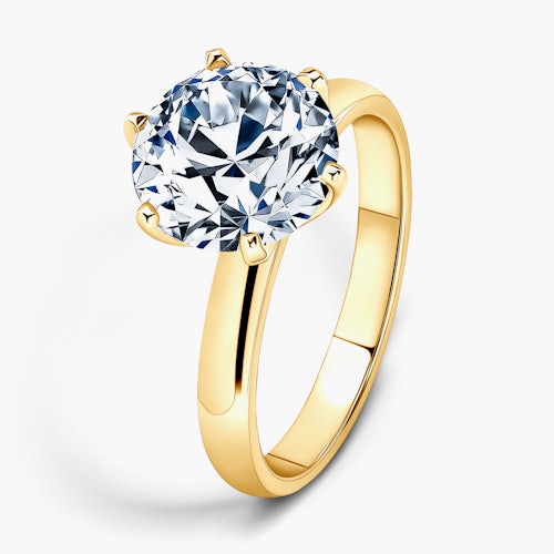 Pierścionek zaręczynowy SAVICKI: złoty, diament